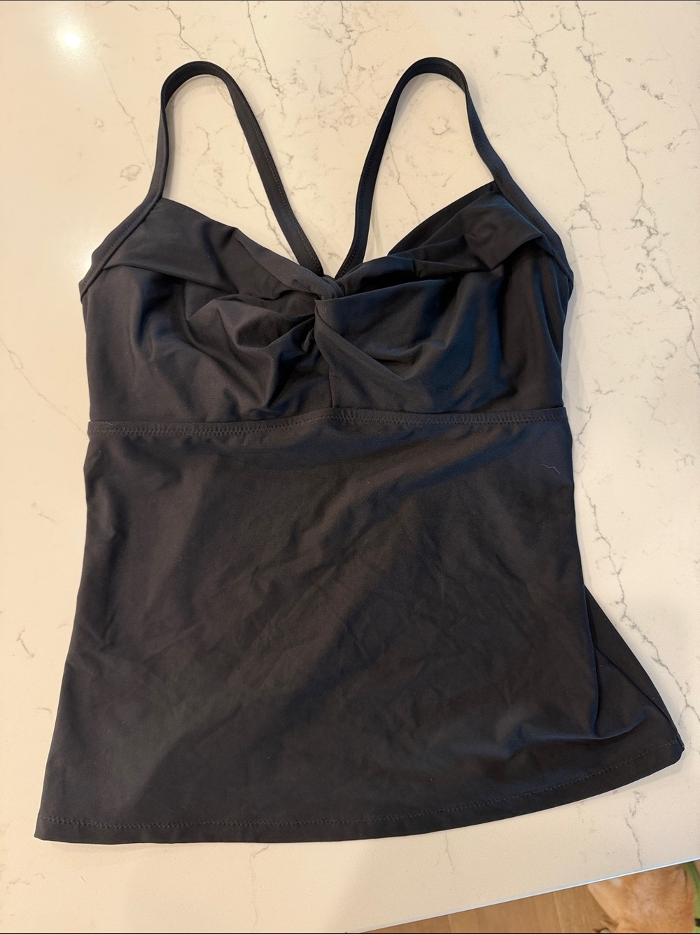 Athleta Black Twist-Detail Swim Camisole
